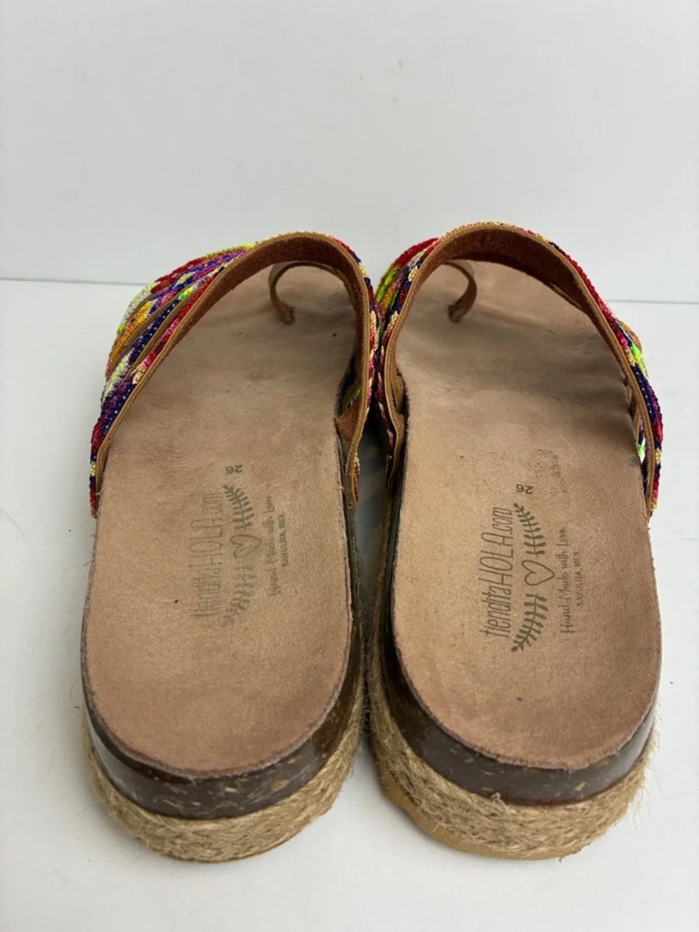 🇲🇽Authentic Leather Mexican Huarache Sandal🇲🇽 Handmade Artsan Mex 26 US 9.5-10